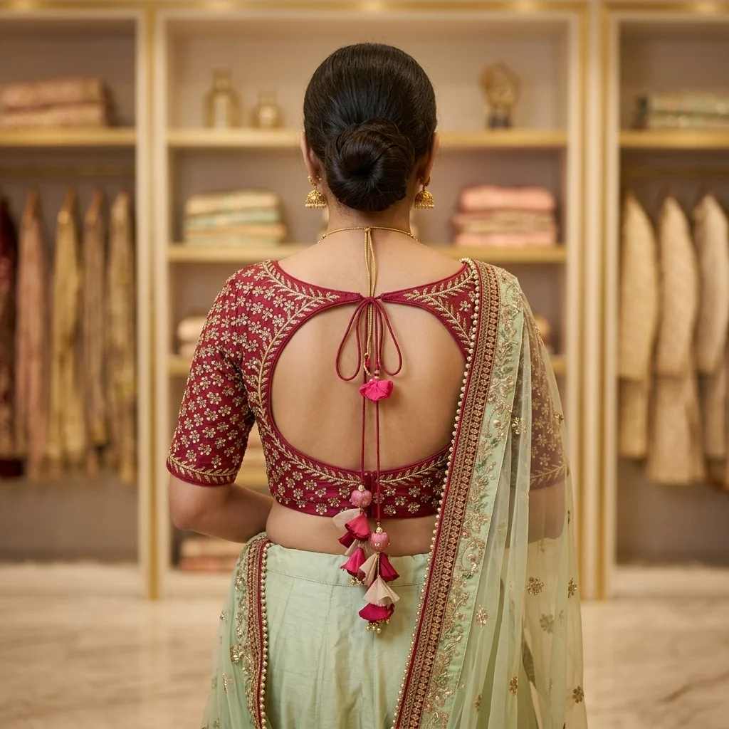 Back Neck Designs Blouse