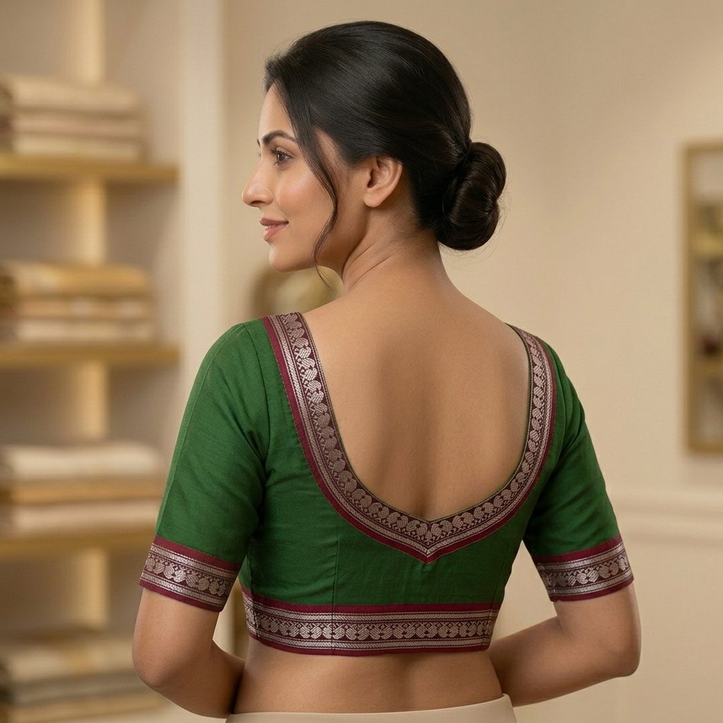 Blouse Back Neck Designs Are An Essential Part Of inspiration image