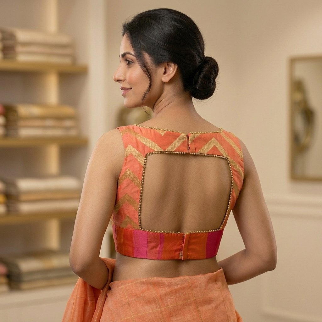 Blouse Designs Backside Some Simple & Stylish inspiration image
