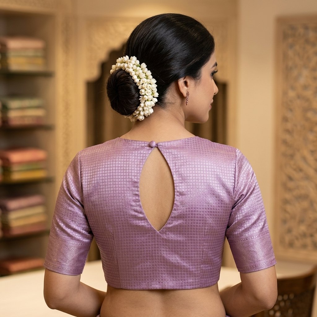 Bridal Blouse Back Neck Blouse inspiration image