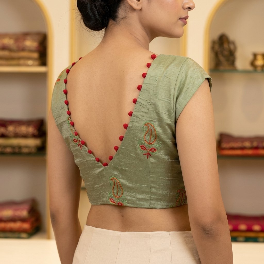 Category Stitched Blouse Fabric Pure Banarsi Blouse inspiration image