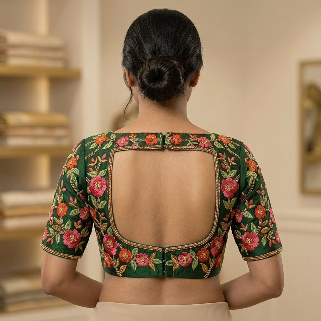 Color Hook Line Structural Symmetry Blouse inspiration image
