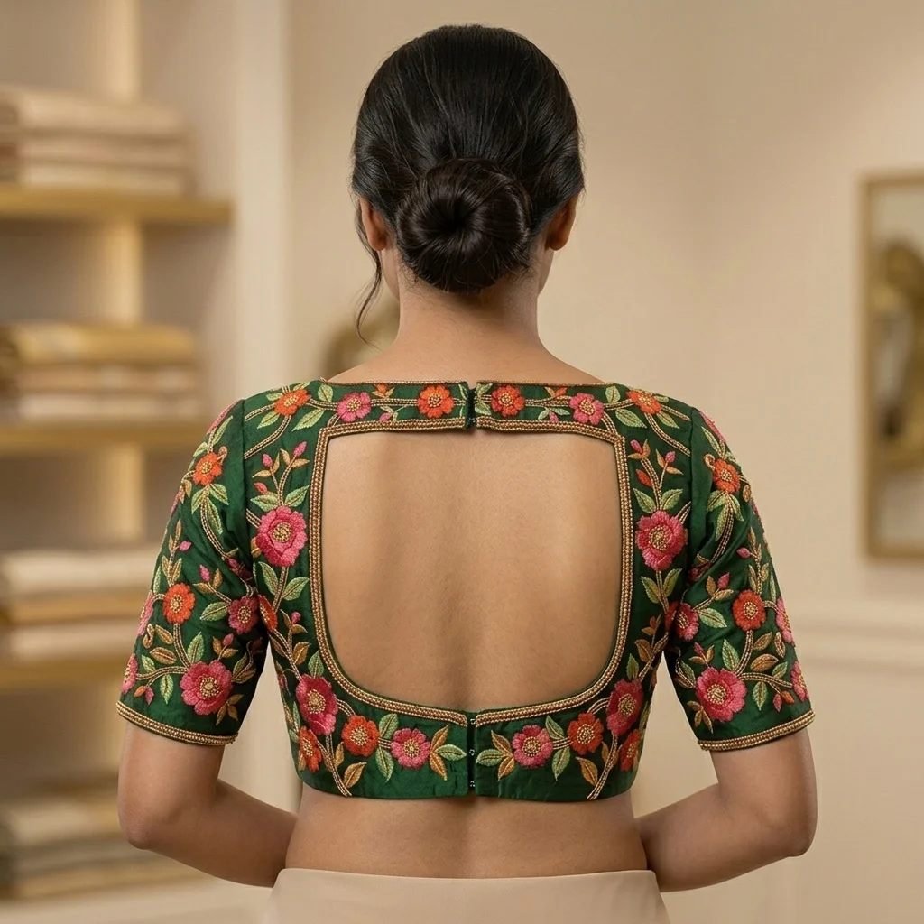 Color Hook Line Structural Symmetry Blouse inspiration image