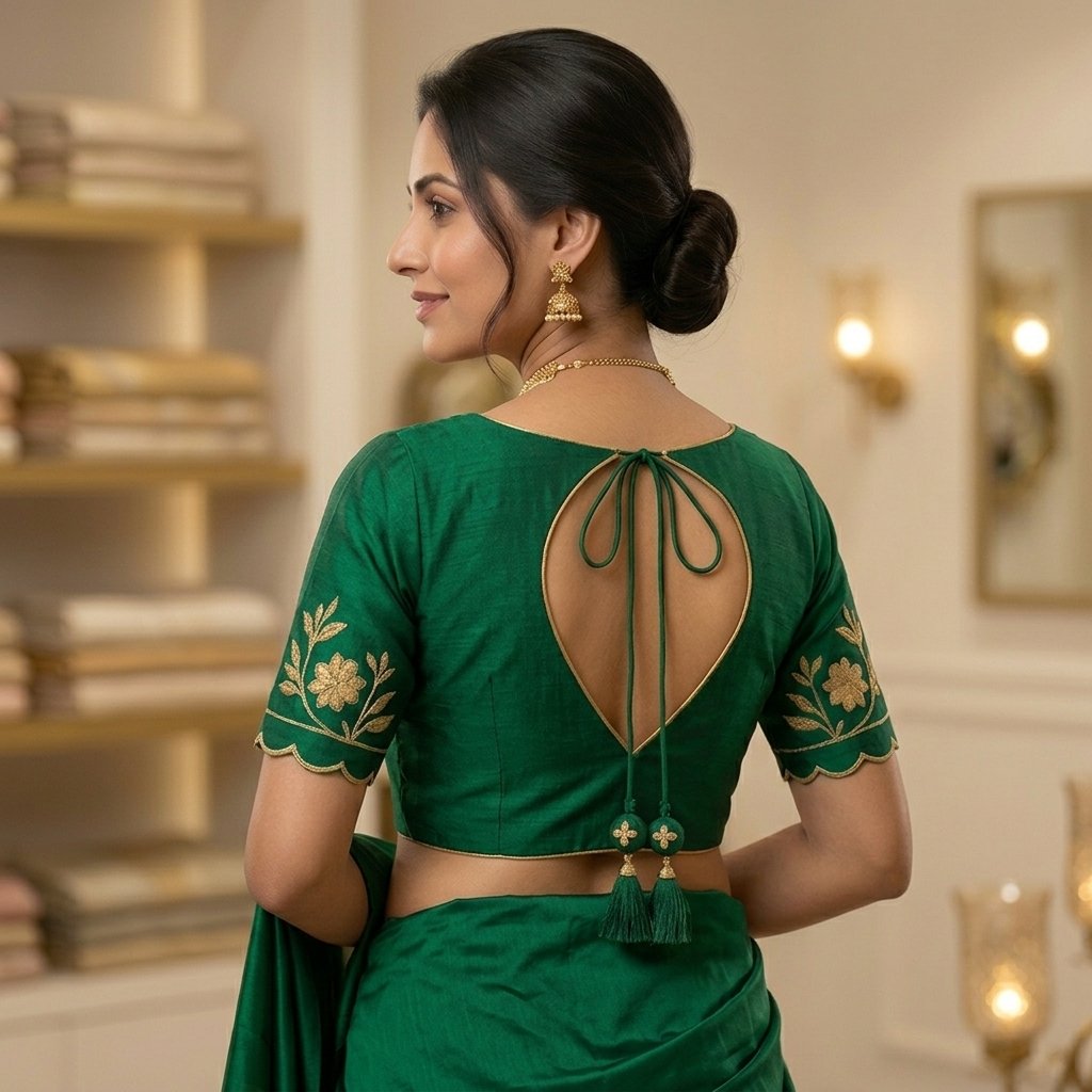 Color Neckline Geometry Back Opening Sleeve Blouse inspiration image