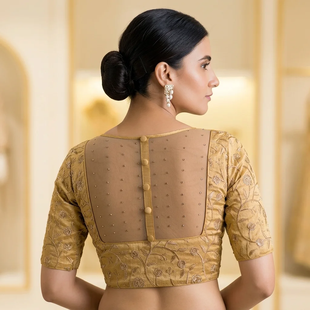 Cut Embroidery Tassels Border 4 Blouse inspiration image