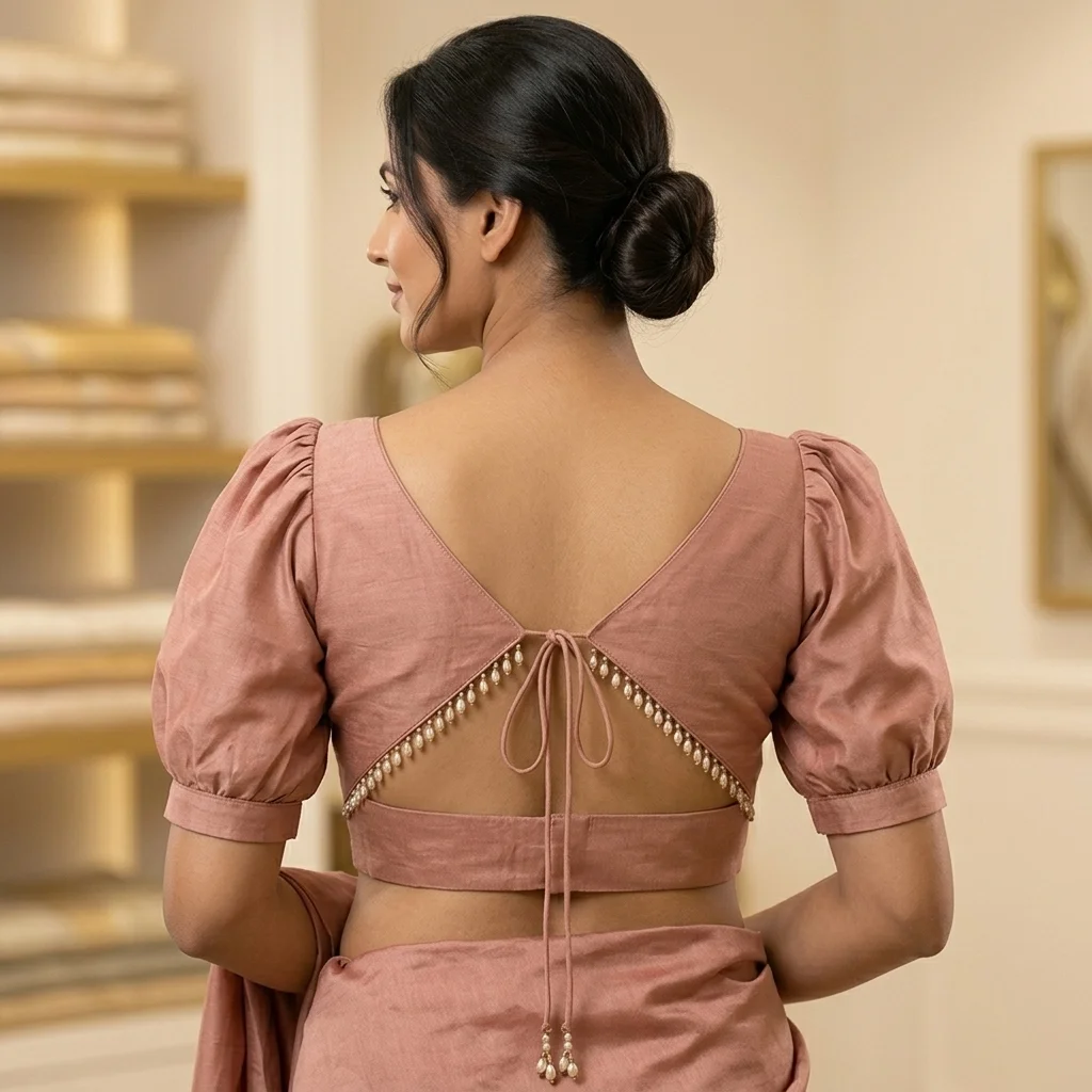 Delicate Borders Print Embroidery Texture Blouse inspiration image