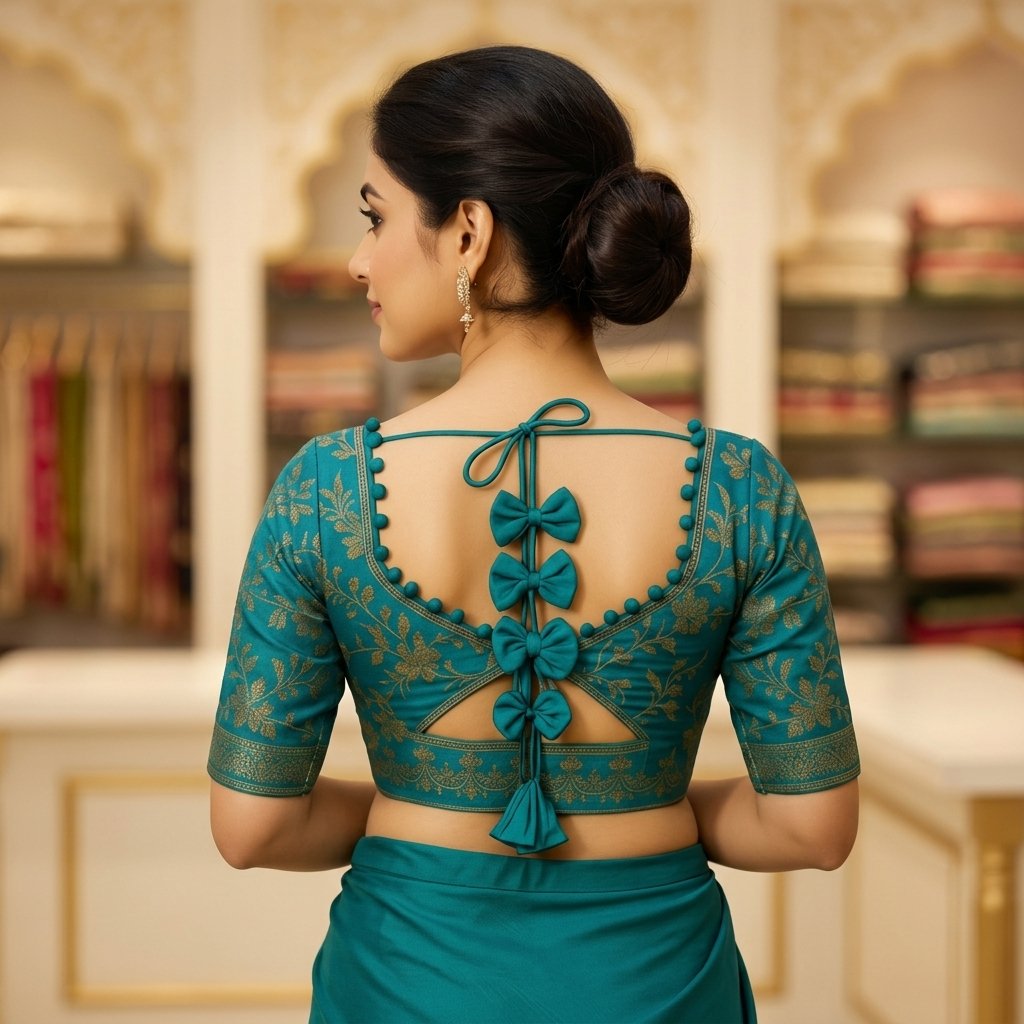 Elevate Your Ethnic Wear With This Gorgeous Blouse inspiration image