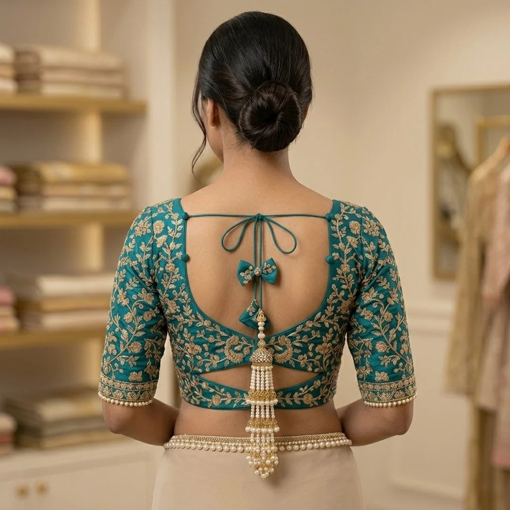 Exact Neckline Cut 11 Blouse inspiration image