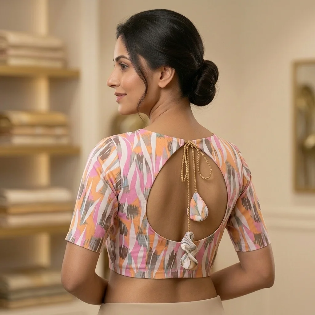 Exact Neckline Cut 13 Blouse inspiration image