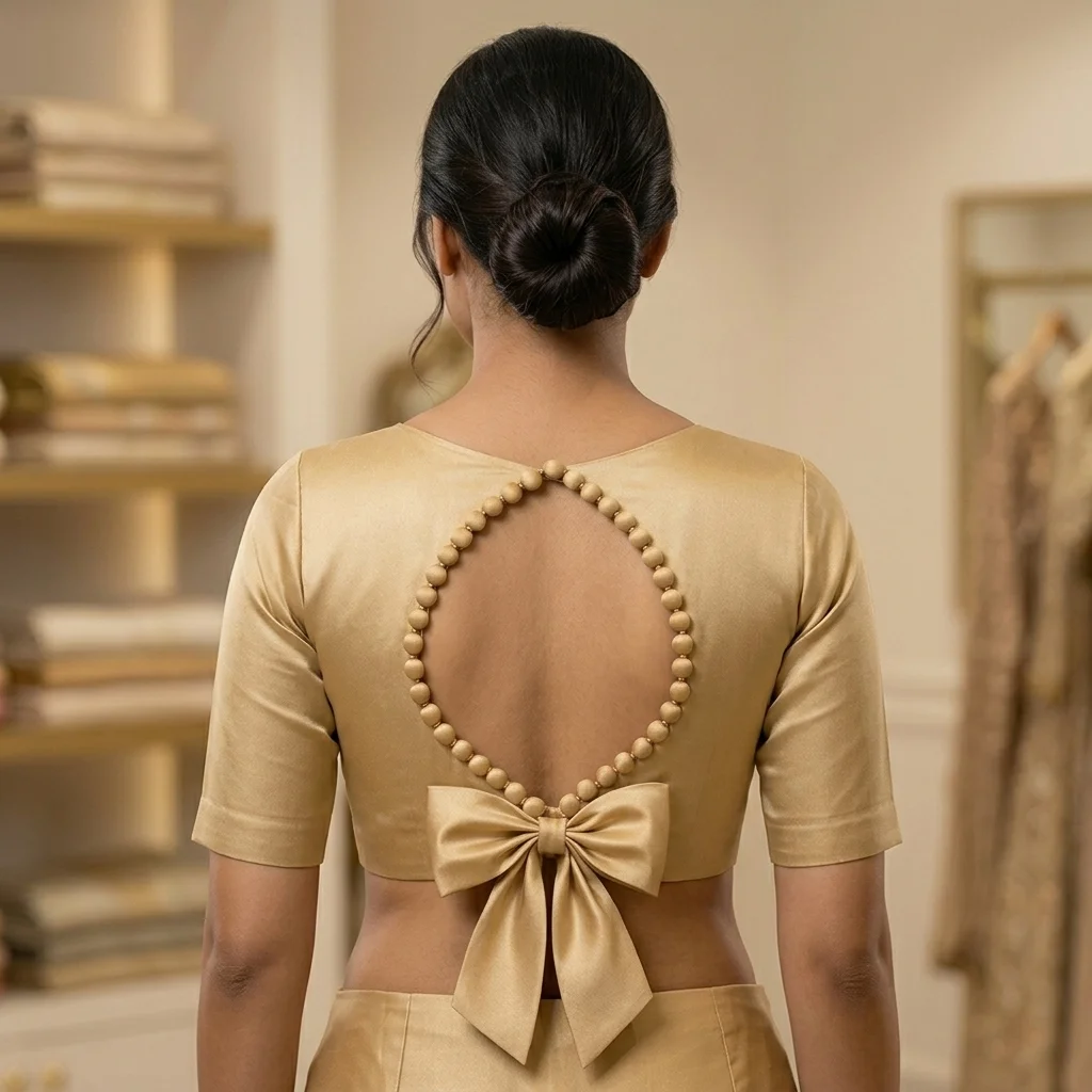 Exact Neckline Cut 7 Blouse inspiration image