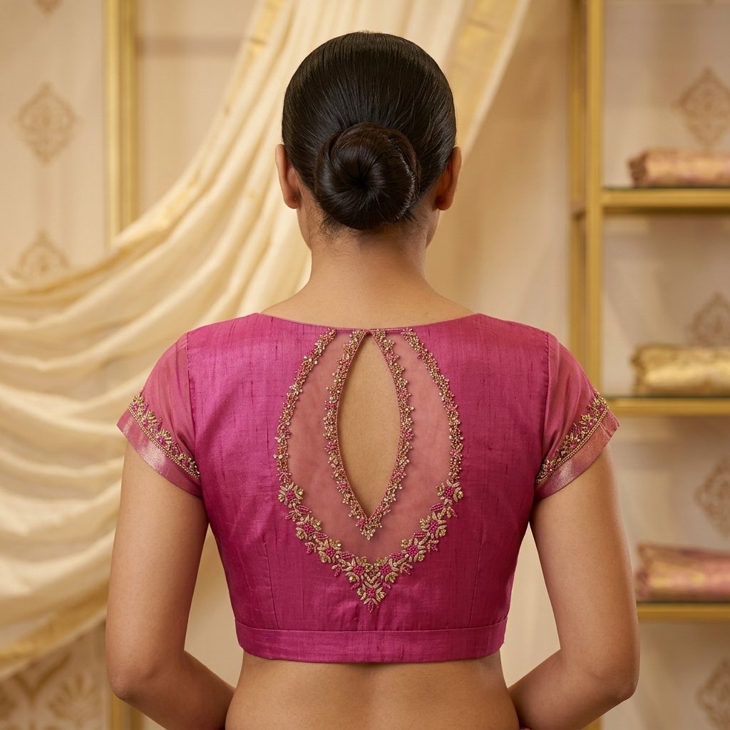 Here Are The Latest Designs For Bridal Blouse inspiration image