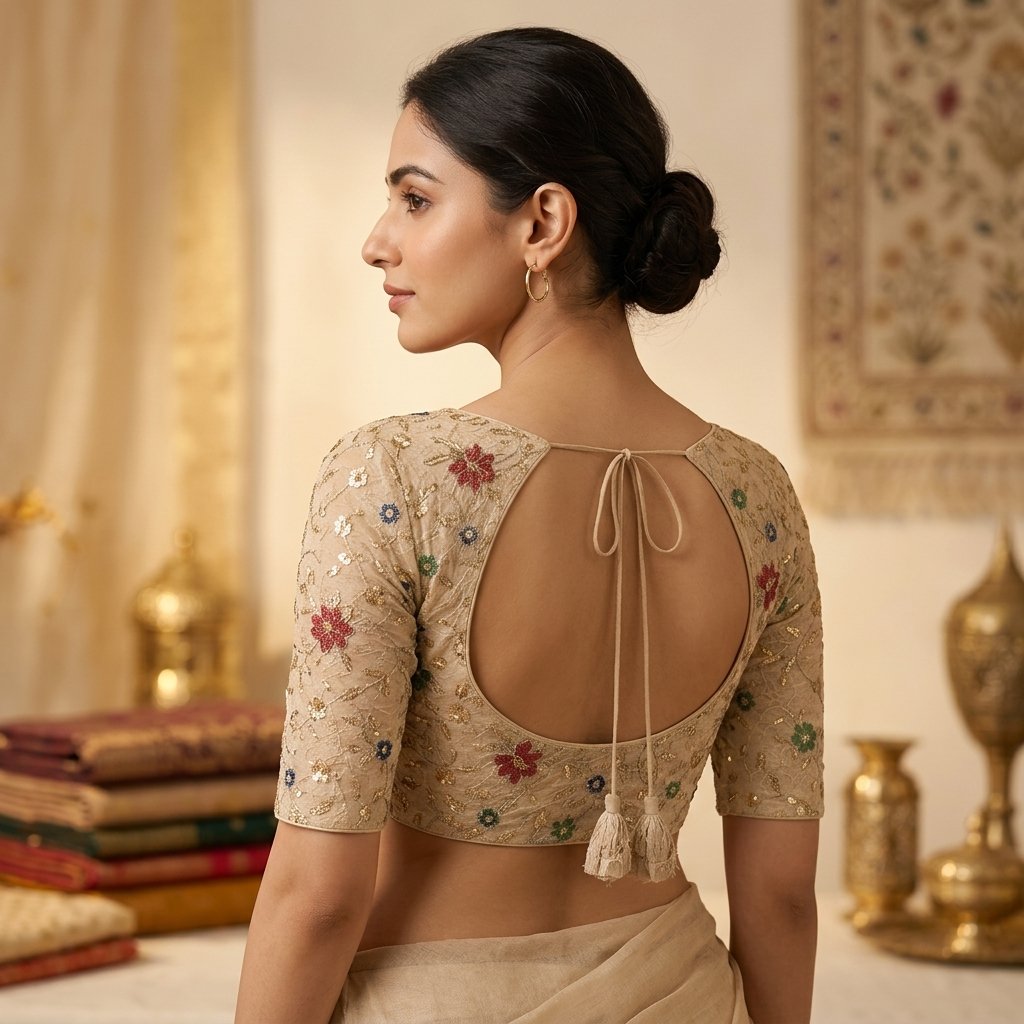 Neckline Geometry Blouse inspiration image