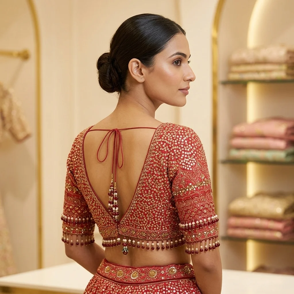 Neckline Open Areas Fabric Blouse inspiration image